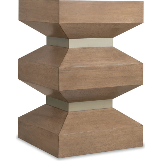 Sonnet Square End Table by Hooker Furniture in medium wood and wren. Made from unique in a transitional style.