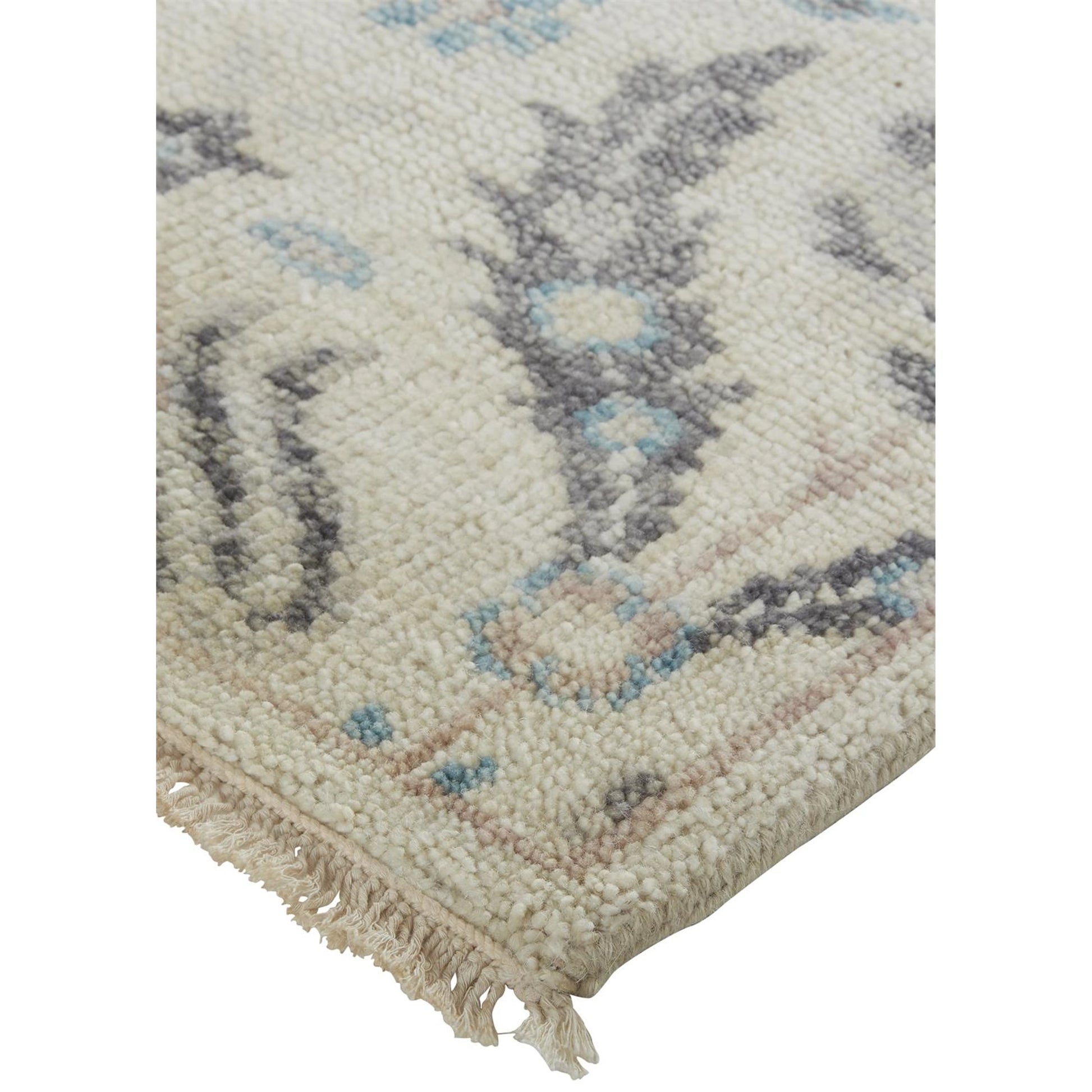 Beall Traditional Oriental Rug - 6711F by Feizy in ivory, gray, blue. Made from wool in a unique style.
