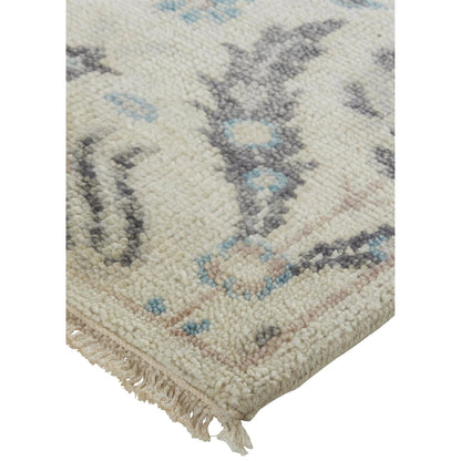 Beall Traditional Oriental Rug - 6711F by Feizy in ivory, gray, blue. Made from wool in a unique style.