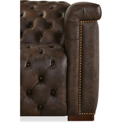 Savion Deux 5 Seat Sectional with Four Power Recliners and Six Power Headrests by Hooker Furniture in dark wood. Made from unique in a traditional style.