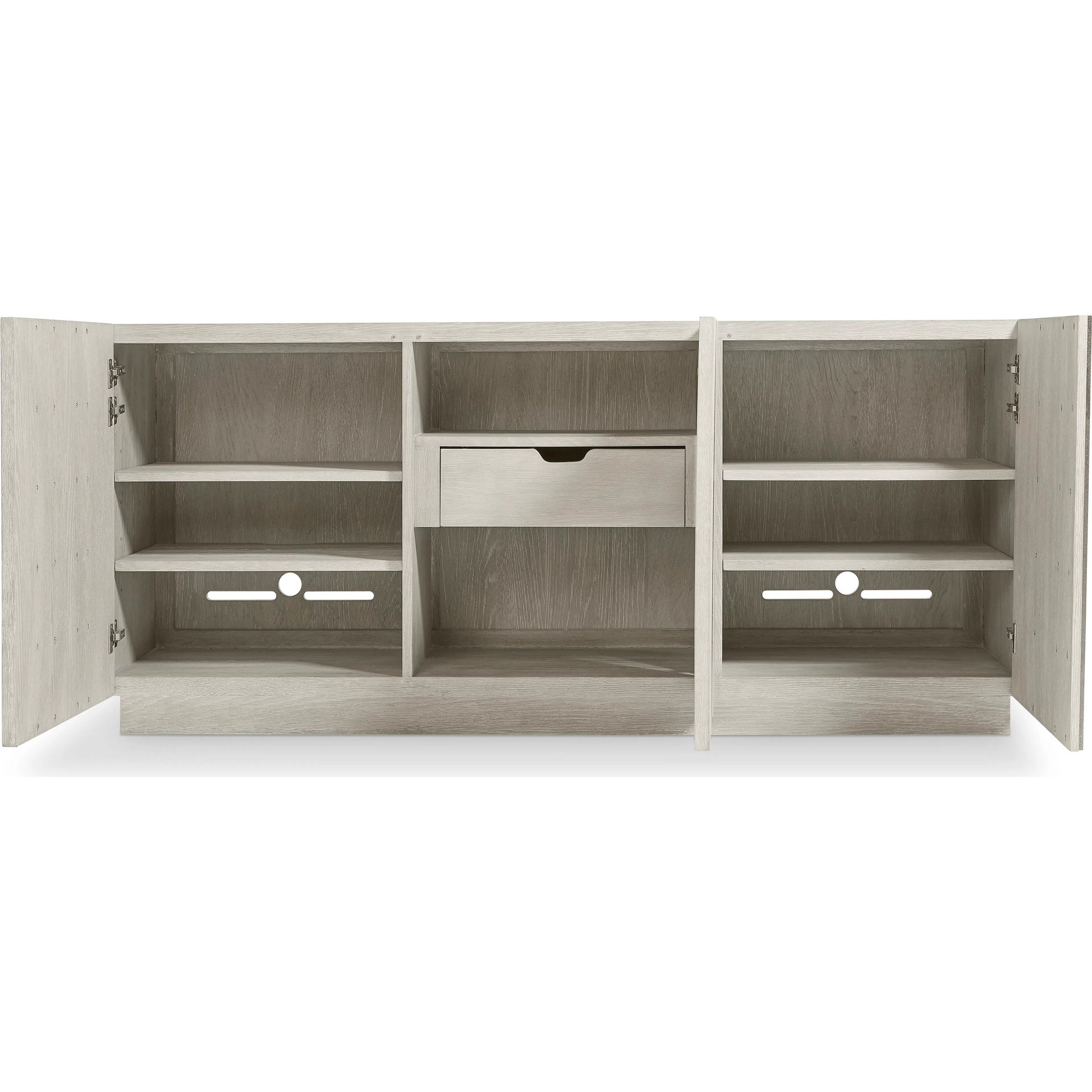 Tempo Rectangle Buffet by Bernhardt in beige. Made from wood, metal in a unique style.