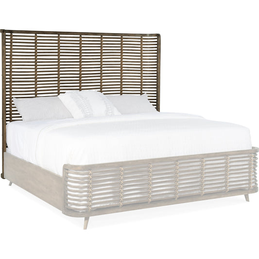 Sundance Rattan Headboard by Hooker Furniture in cliffside. Made from rope in a coastal style.