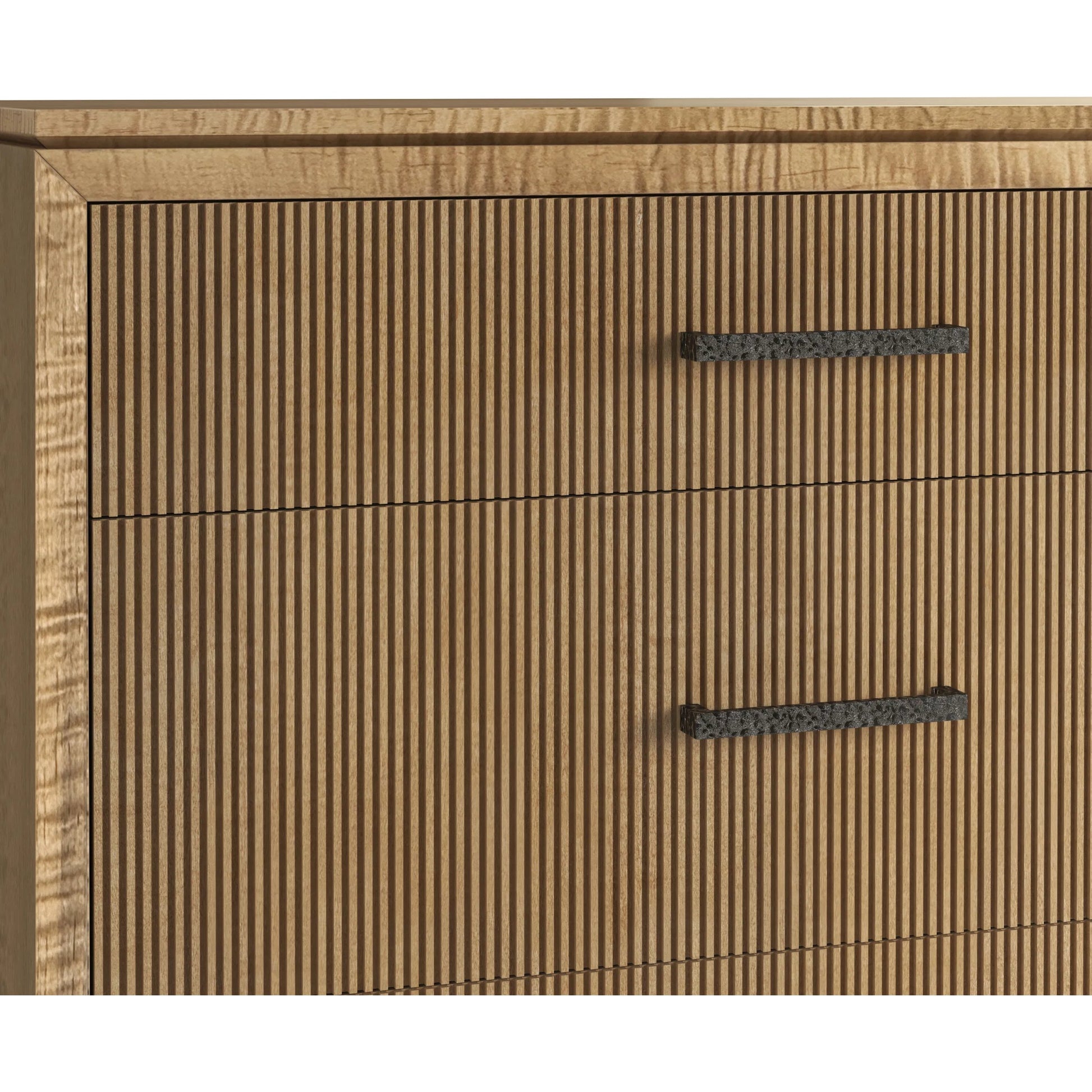 Loft Reeded Dresser by A.R.T. Furniture in natural maple. Made from poplar, rubberwood in a transitional style.