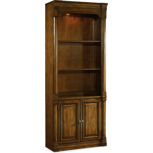 Tynecastle Bunching Bookcase by Hooker Furniture in chestnut. Made from alder veneers in a unique style.