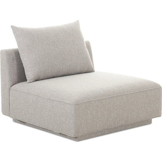 Rosello Slipper Chair by Moe's Home Collection. Made from upholstery: 30% recycled polyester, 70% polyester, plywood frame, foam, fiber seat in a unique style.