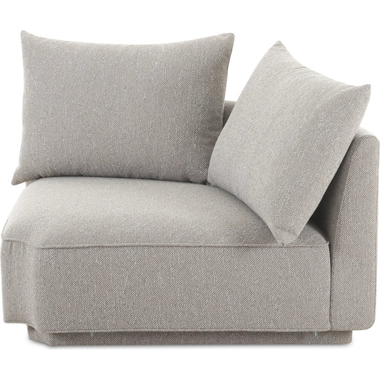 002 SI-2253983 | Primary Silo | Rosello Corner Chair by Moe's Home Collection. Made from upholstery: 30% recycled polyester, 70% polyester, plywood frame, foam, fiber seat in a unique style.