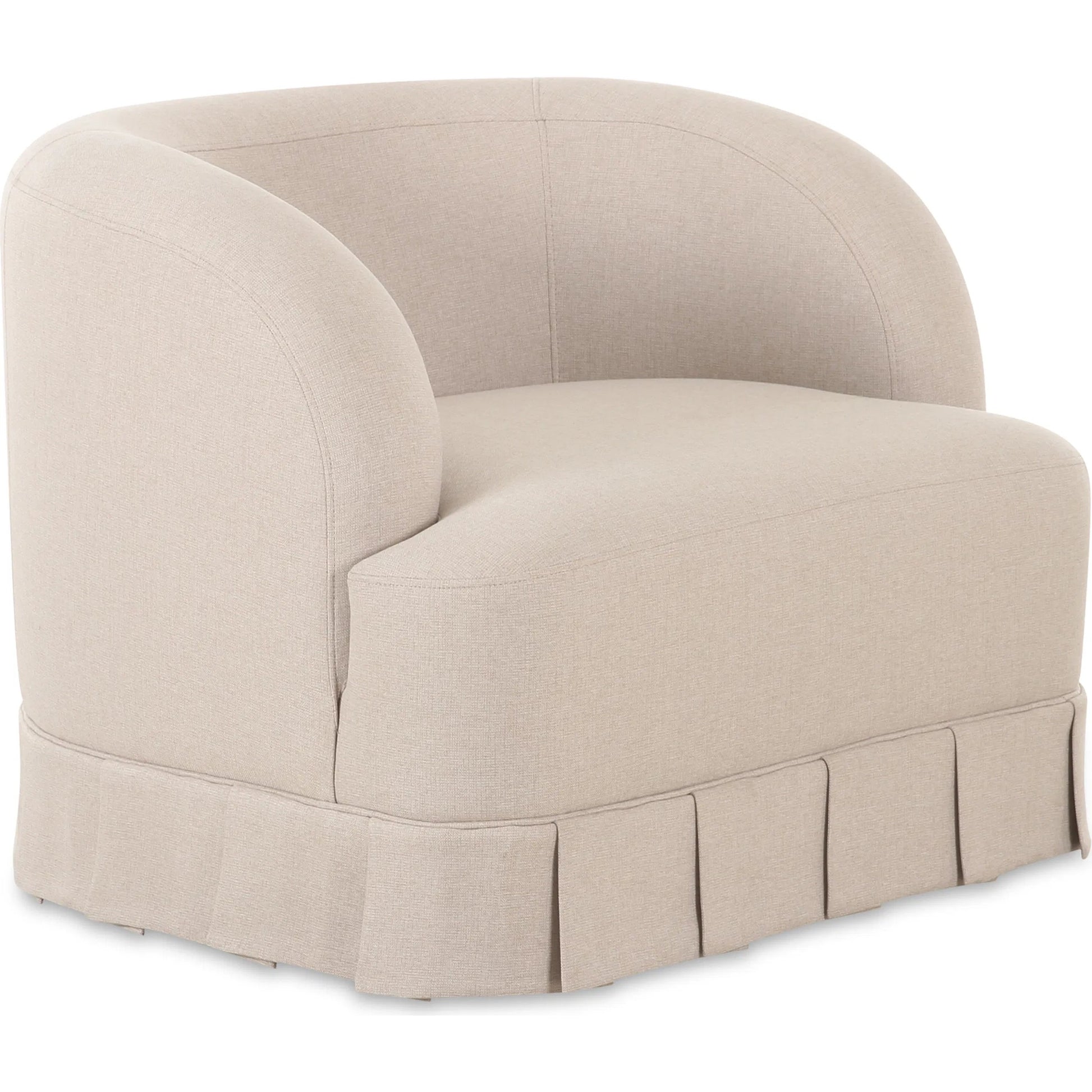 Maren Swivel Chair by Moe's Home Collection. Made from upholstery: 100% polyester, plywood frame, foam in a transitional style.