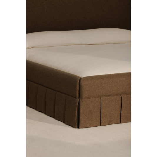 Maren Bed by Moe's Home Collection in brown. Made from upholstery: 100% polyester, plywood frame, foam in a unique style.