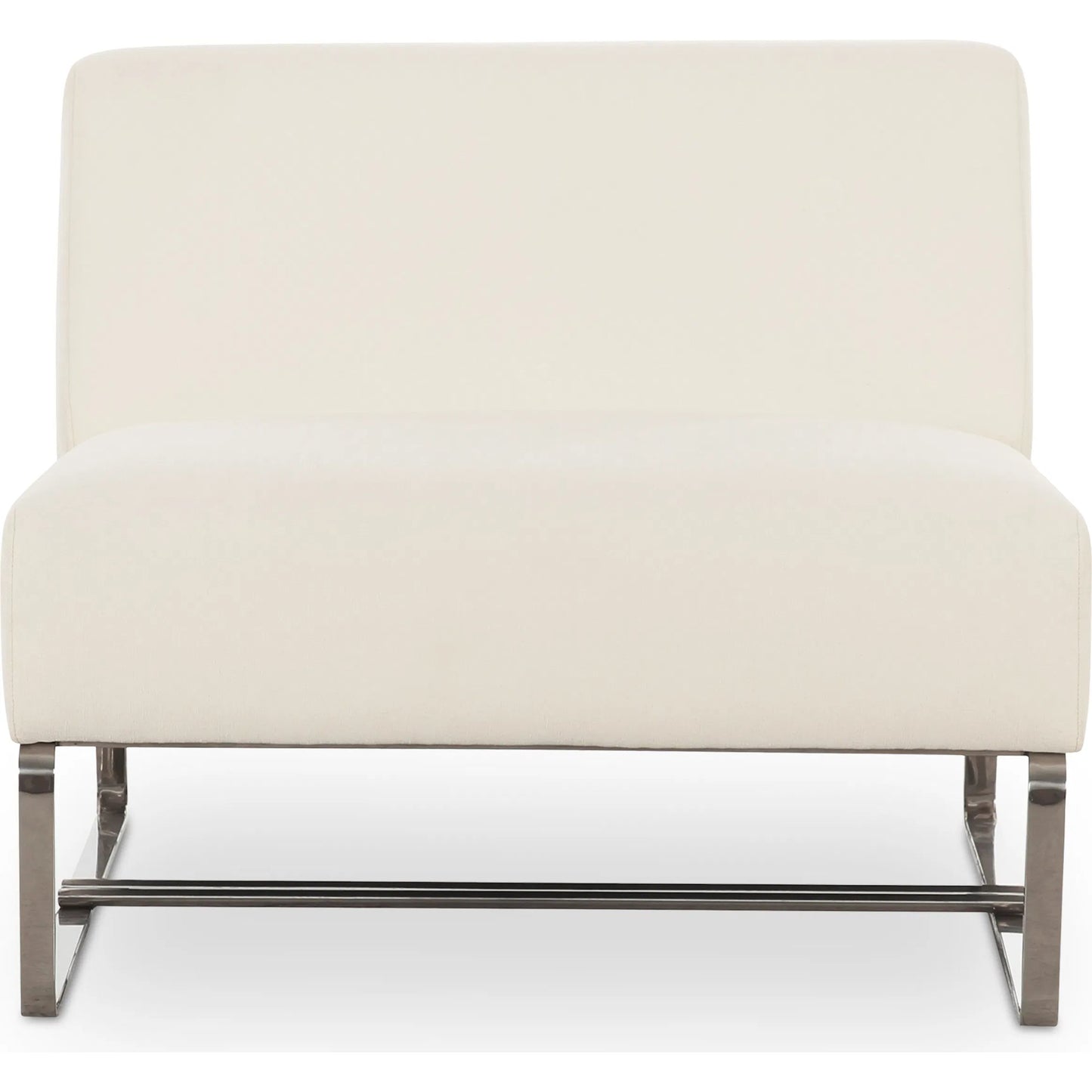 002 SI-2368115 | Primary Silo | Jules Outdoor Accent Chair by Moe's Home Collection in off white. Made from upholstery: 100% polyester, antiseptic plywood frame, foam, fiber fill, aluminum leg in a transitional style.