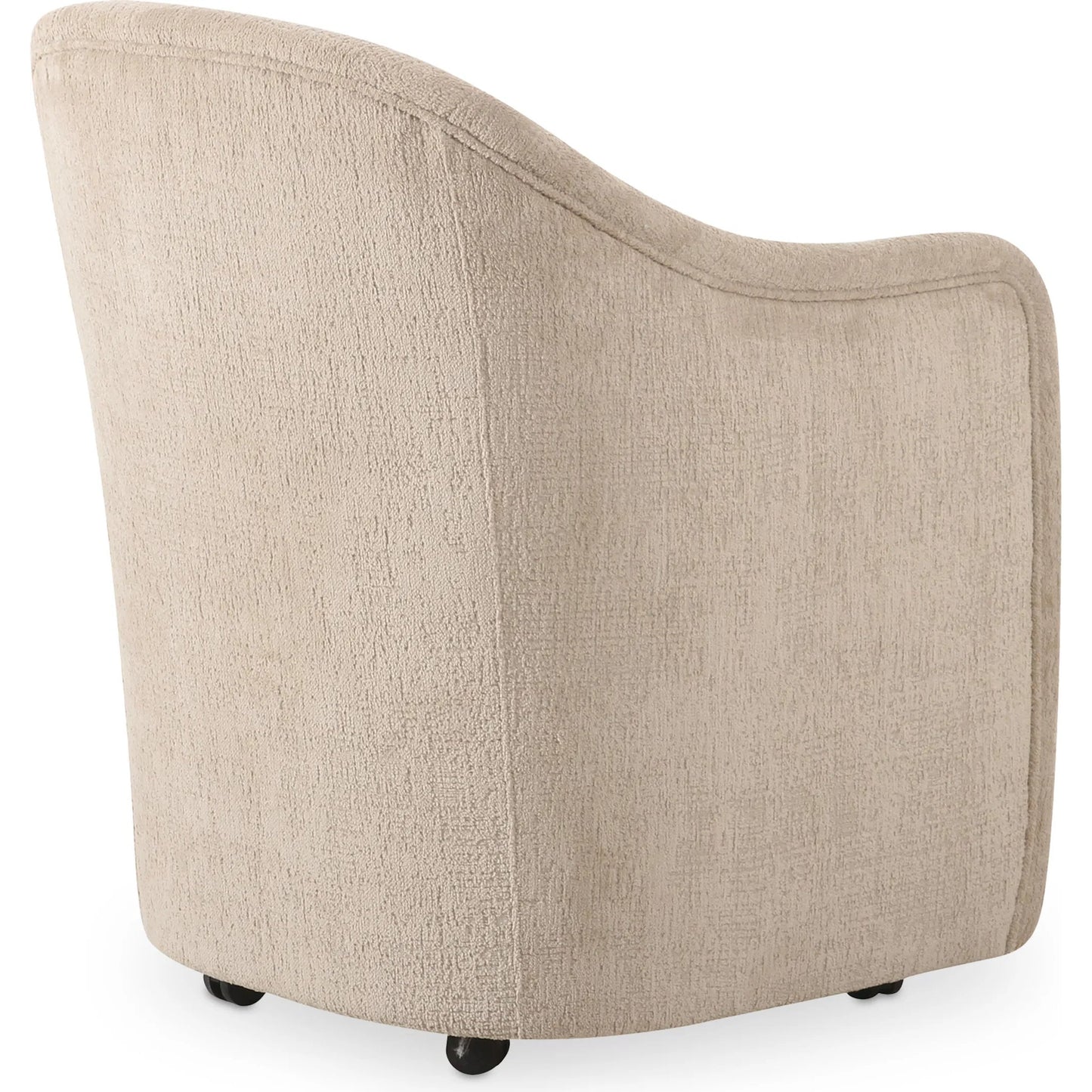014 SI-2367975 | Additional Silo | Drava Rolling Dining Chair by Moe's Home Collection. Made from upholstery: 100% polyester, plywood frame, foam, fiber seat, plastic roller in a transitional style.