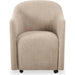 Drava Rolling Dining Chair by Moe's Home Collection. Made from upholstery: 100% polyester, plywood frame, foam, fiber seat, plastic roller in a transitional style.