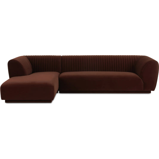 Zandro Sectional by Moe's Home Collection. Made from upholstery: 100% polyester, plywood frame, foam, fiber seat in a unique style.