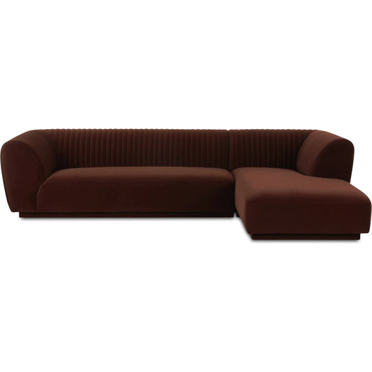 Zandro Sectional by Moe's Home Collection. Made from upholstery: 100% polyester, plywood frame, foam, fiber seat in a unique style.