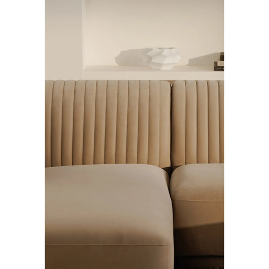 Zandro Sectional by Moe's Home Collection. Made from upholstery: 100% polyester, plywood frame, foam, fiber seat in a unique style.