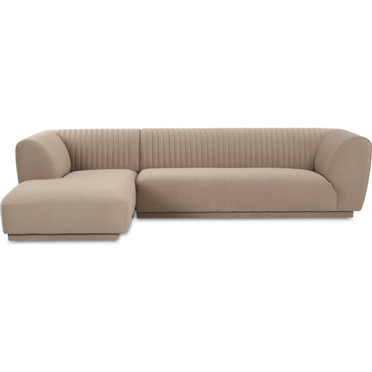 Zandro Sectional by Moe's Home Collection. Made from upholstery: 100% polyester, plywood frame, foam, fiber seat in a unique style.