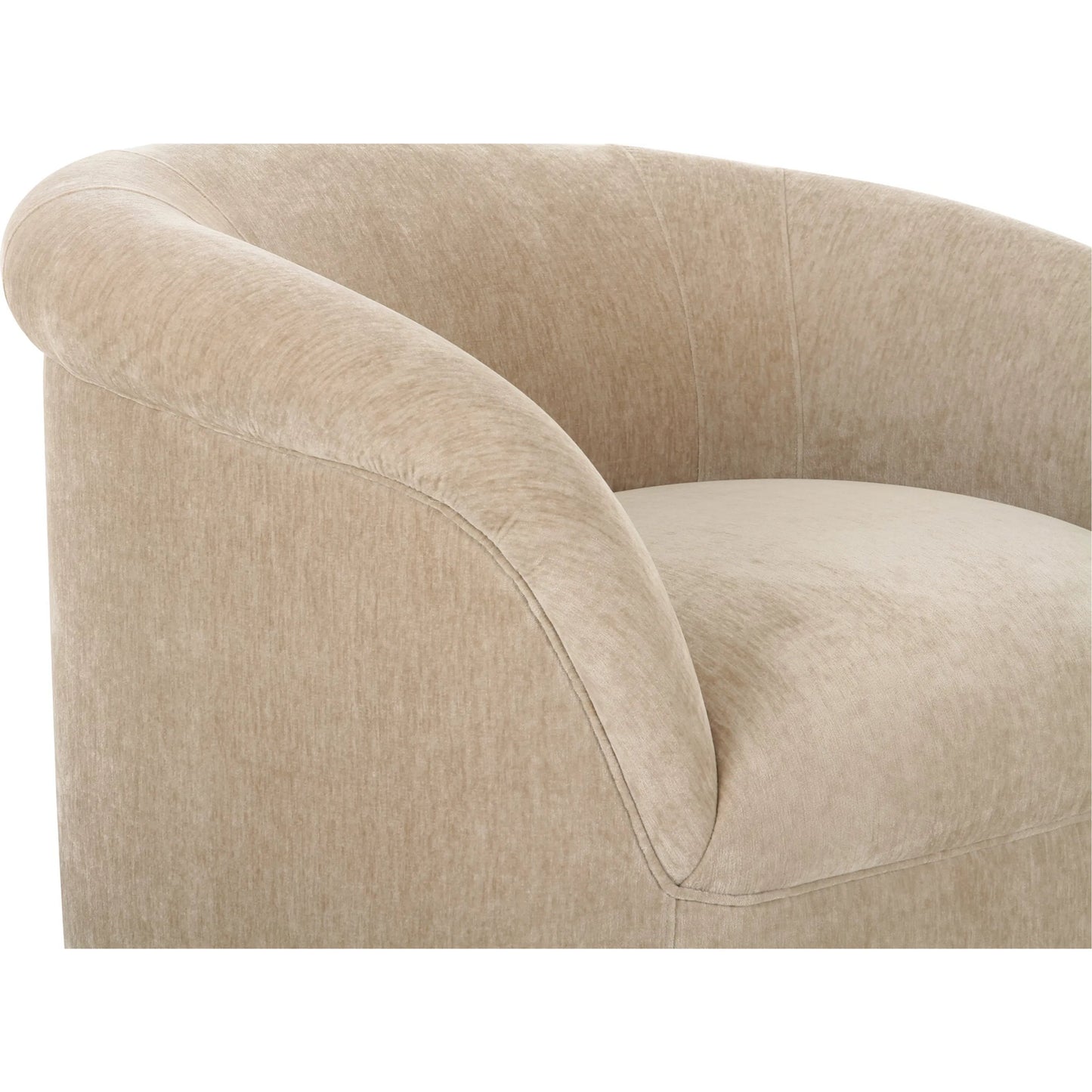 016 SI-2368378 | Closeup | Thora Lounge Chair by Moe's Home Collection. Made from upholstery: 100% polyester, plywood frame, foam, fiber seat in a eclectic & global style.