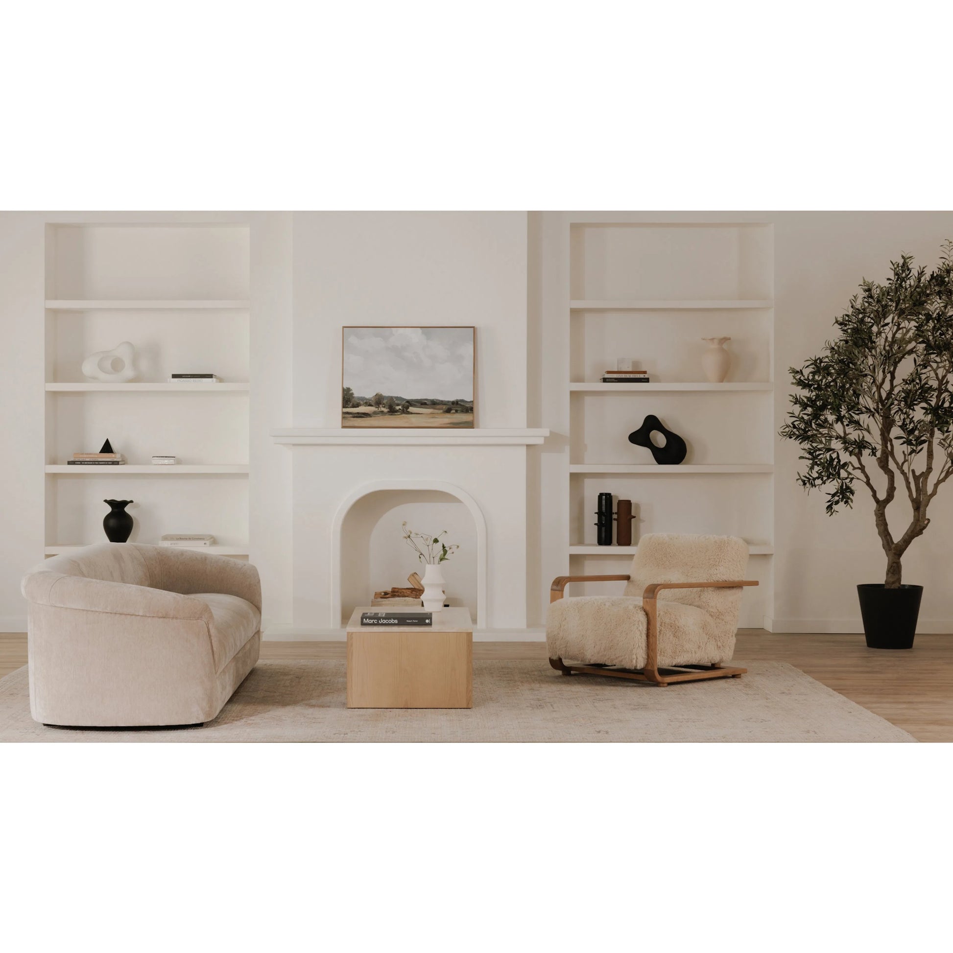 Thora Sofa by Moe's Home Collection. Made from upholstery: 100% polyester, plywood frame, foam, fiber seat in a eclectic & global style.