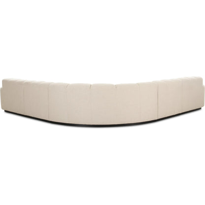 Roman L Shaped Sectional by Moe's Home Collection. Made from upholstery: 90% polyester, 10% linen, plywood frame, foam, fiber seat in a transitional style.