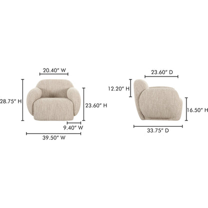 Hazel Lounge Chair by Moe's Home Collection. Made from unique in a eclectic & global style.