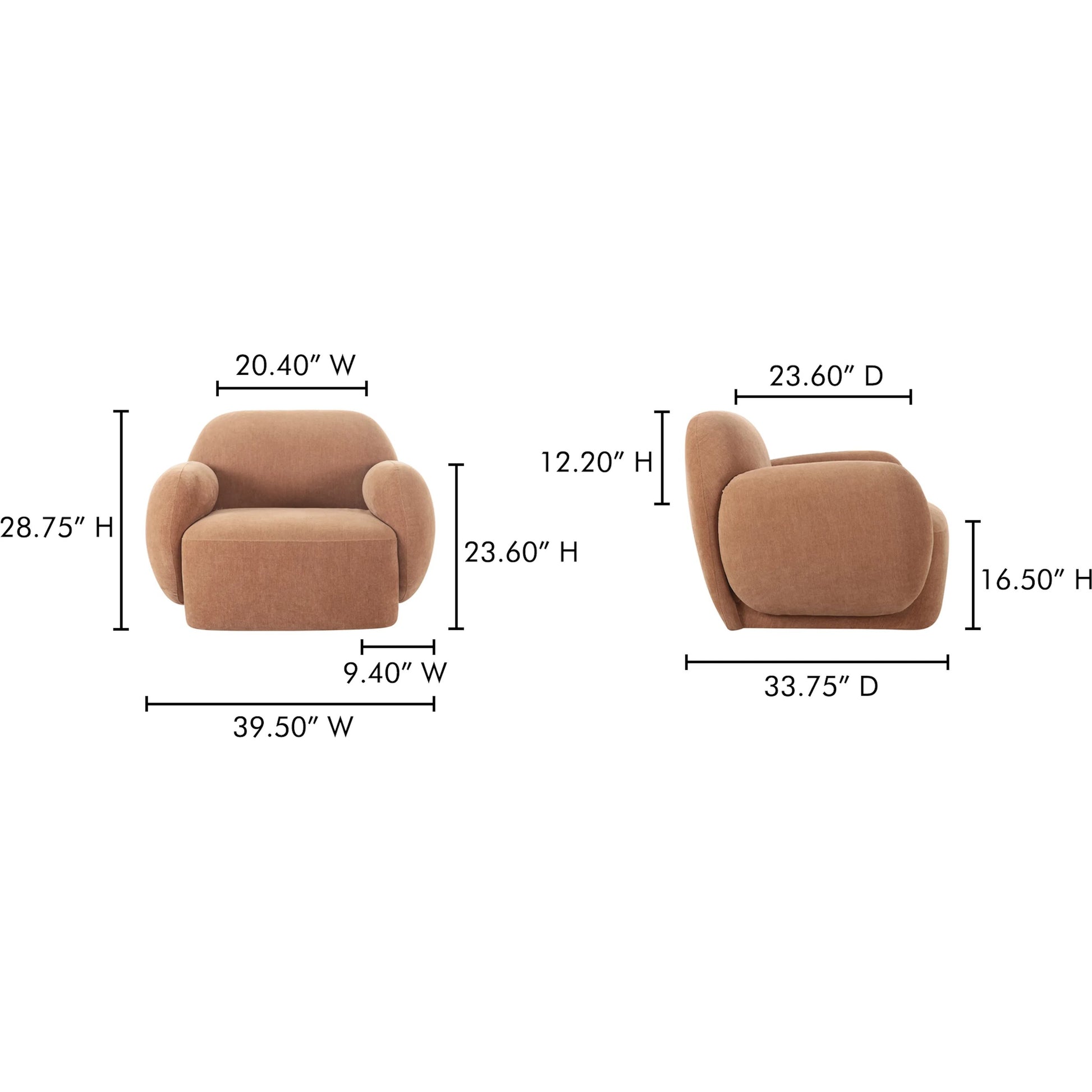 Hazel Lounge Chair by Moe's Home Collection. Made from unique in a eclectic & global style.