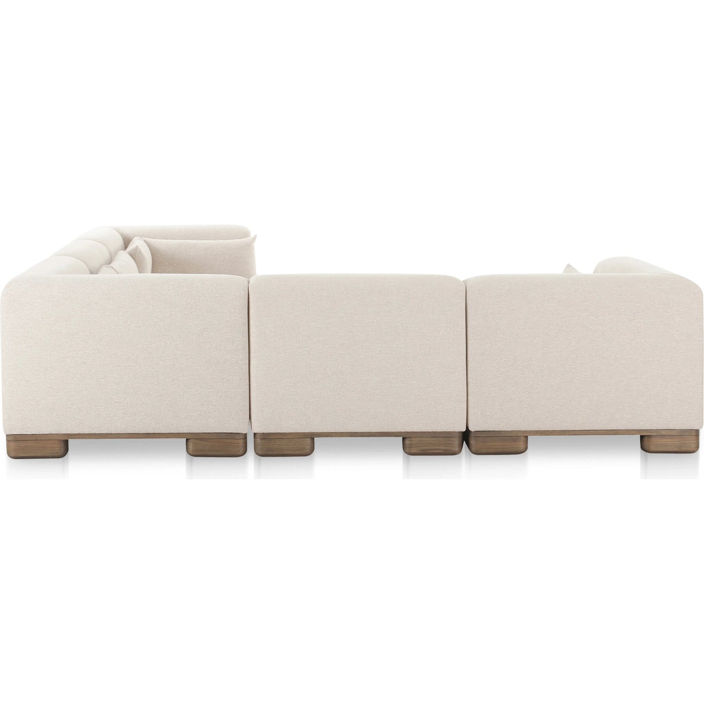 005 SI-2368116 | Additional Silo | June Classic L Shaped Modular Sectional by Moe's Home Collection in oatmeal. Made from upholstery: 72% polyester, 28% acrylic, oak veneer base, foam, feather, fiber fill, solid wood, plywood frame in a transitional style.