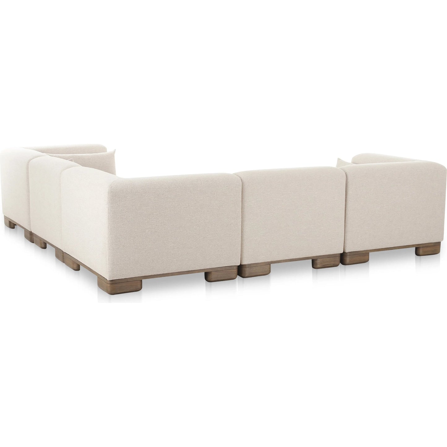 001 SI-2368116 | Additional Silo | June Classic L Shaped Modular Sectional by Moe's Home Collection in oatmeal. Made from upholstery: 72% polyester, 28% acrylic, oak veneer base, foam, feather, fiber fill, solid wood, plywood frame in a transitional style.
