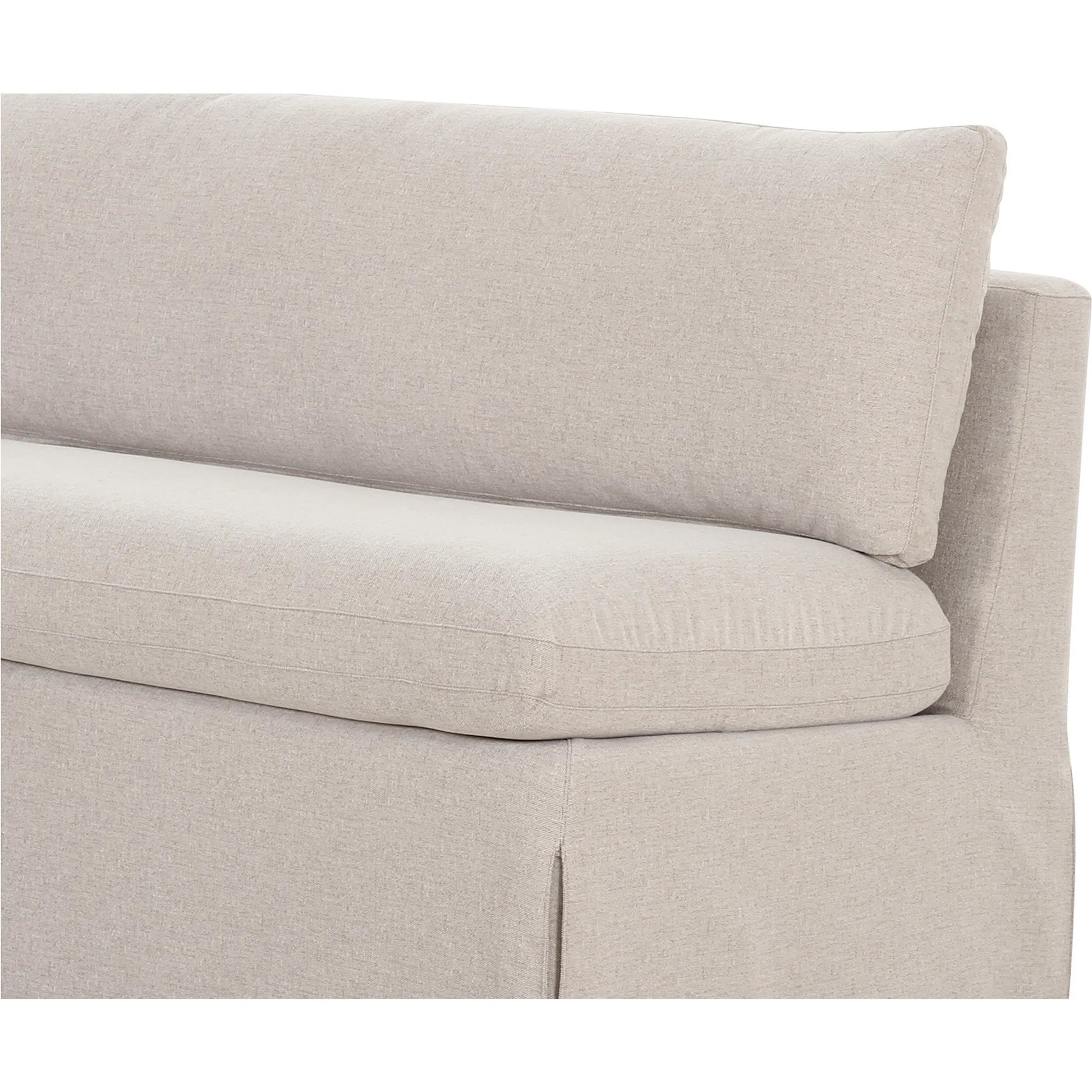 Fable Slipcover Dining Bench by Moe's Home Collection in beige. Made from upholstery: 100% polyester, foam, plywood in a transitional style.