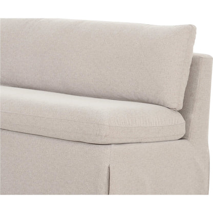 Fable Slipcover Dining Bench by Moe's Home Collection in beige. Made from upholstery: 100% polyester, foam, plywood in a transitional style.