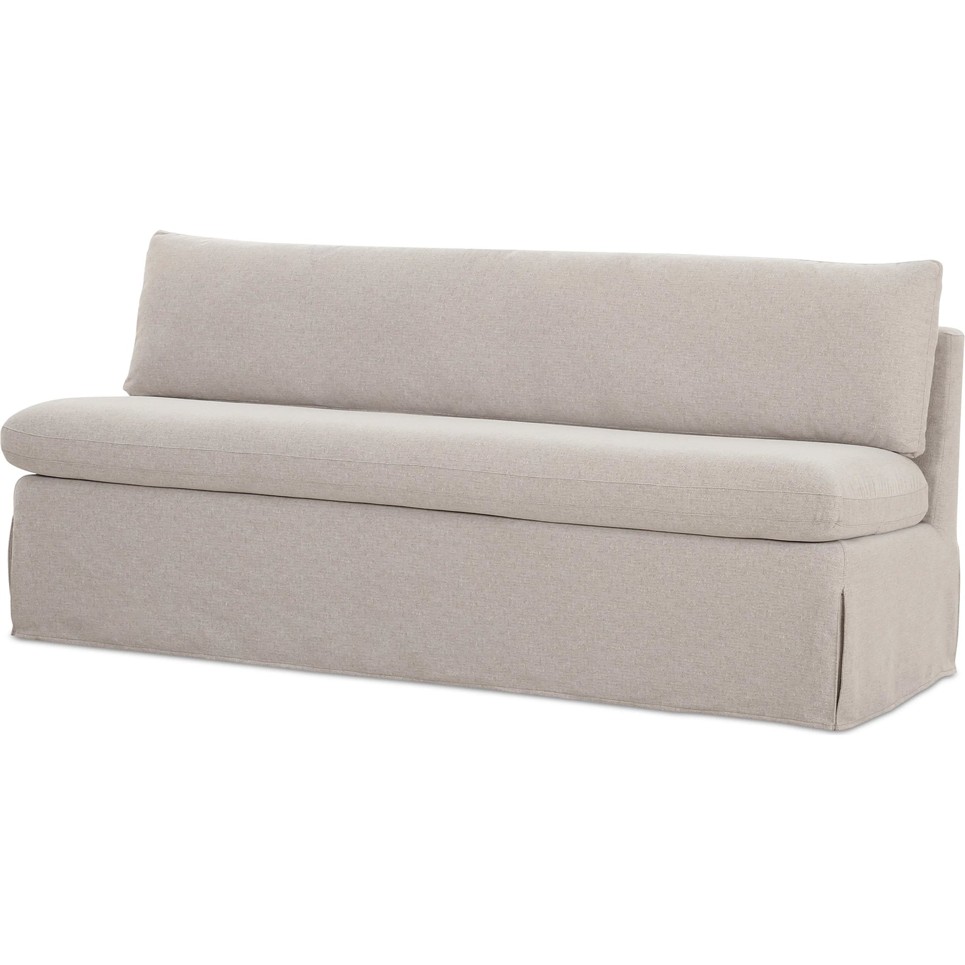 Fable Slipcover Dining Bench by Moe's Home Collection in beige. Made from upholstery: 100% polyester, foam, plywood in a transitional style.