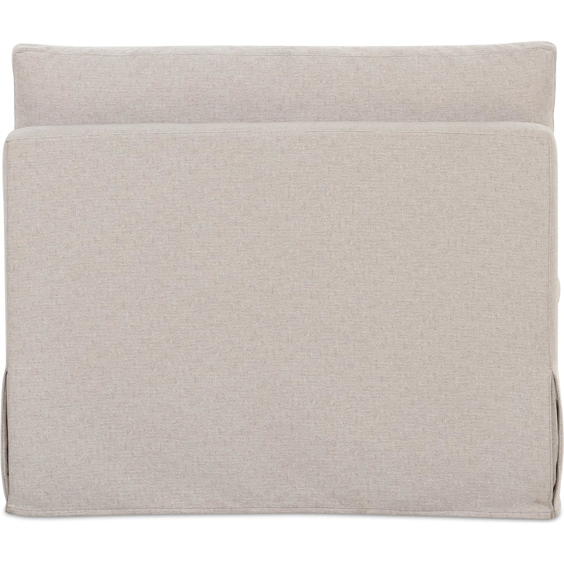 Fable Slipcover Dining Chair and Half by Moe's Home Collection in beige. Made from upholstery: 100% polyester, foam, plywood in a transitional style.