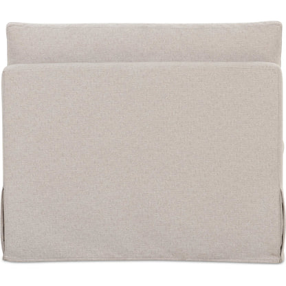 Fable Slipcover Dining Chair and Half by Moe's Home Collection in beige. Made from upholstery: 100% polyester, foam, plywood in a transitional style.