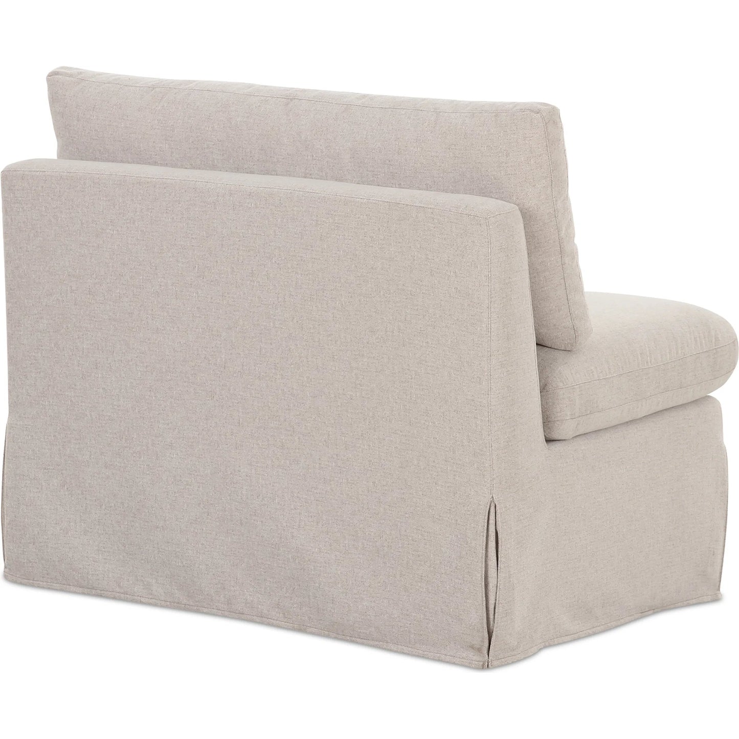 003 SI-2368025 | Additional Silo | Fable Slipcover Dining Chair and Half by Moe's Home Collection in beige. Made from upholstery: 100% polyester, foam, plywood in a transitional style.