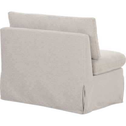 Fable Slipcover Dining Chair and Half by Moe's Home Collection in beige. Made from upholstery: 100% polyester, foam, plywood in a transitional style.