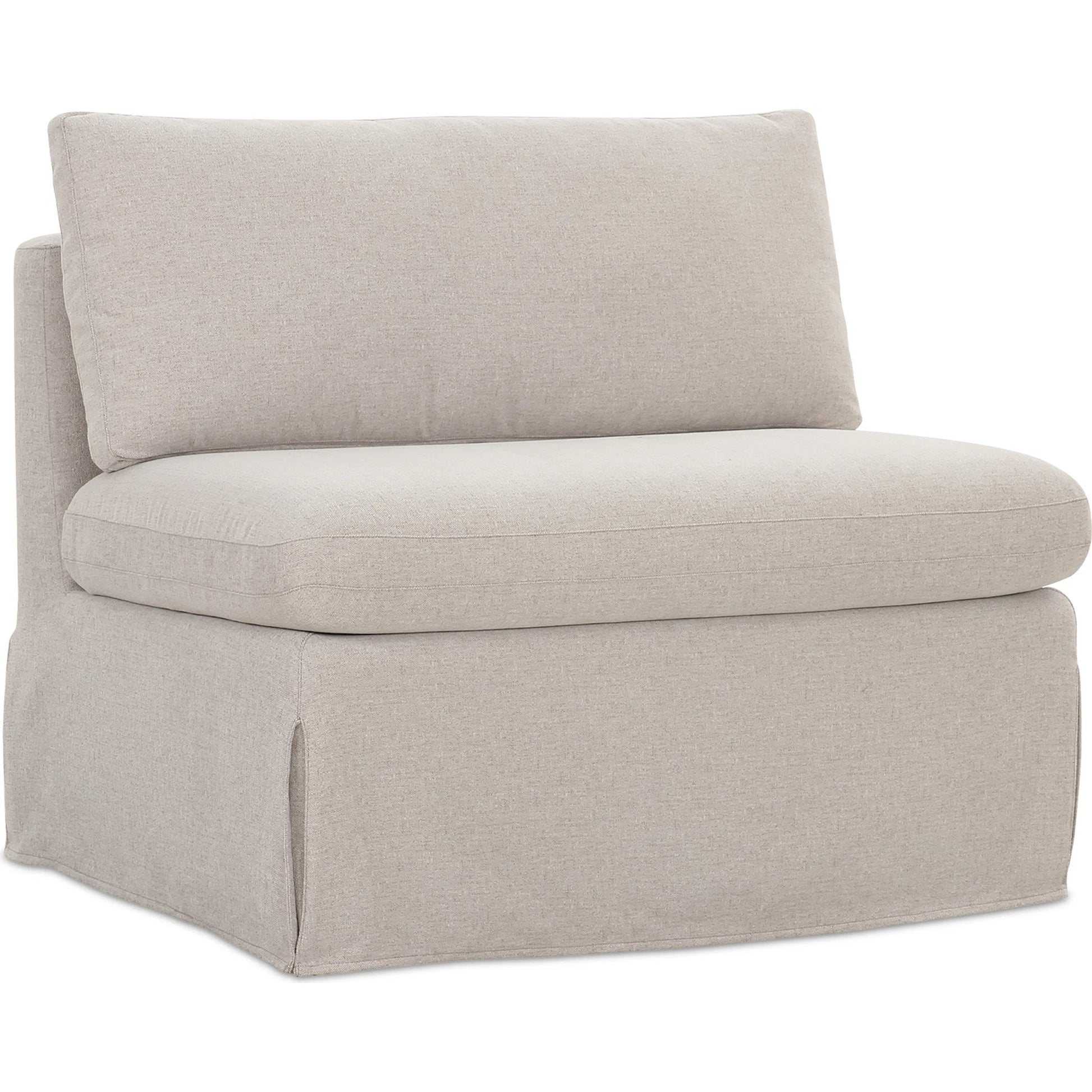 Fable Slipcover Dining Chair and Half by Moe's Home Collection in beige. Made from upholstery: 100% polyester, foam, plywood in a transitional style.