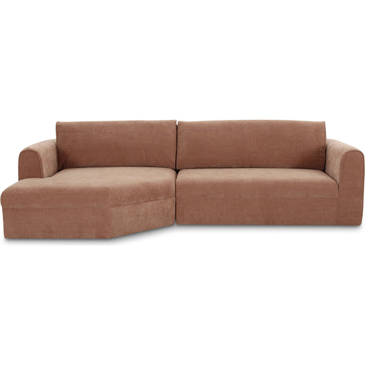 Madrid Sectional by Moe's Home Collection. Made from upholstery: 100% polyester, plywood frame, foam, fiber seat, 40% feather, 60% fiber back cushion in a unique style.