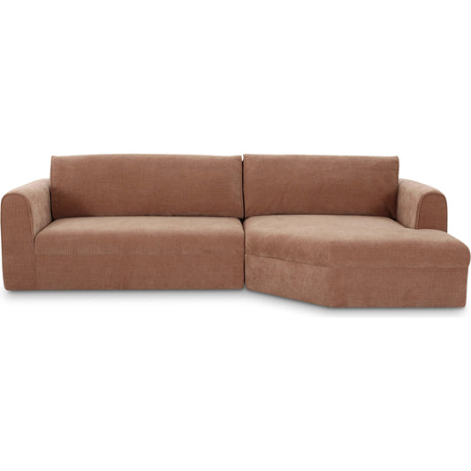 Madrid Sectional by Moe's Home Collection. Made from upholstery: 100% polyester, plywood frame, foam, fiber seat, 40% feather, 60% fiber back cushion in a unique style.