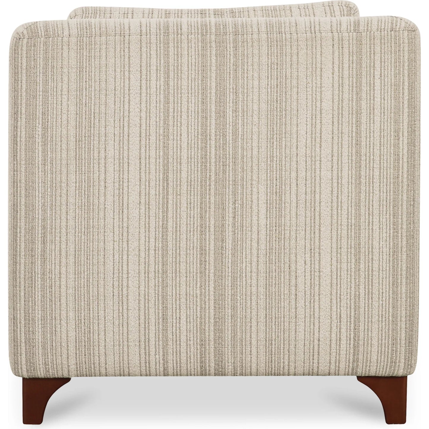 006 SI-2368094 | Additional Silo | Hewitt Accent Chair Stripe by Moe's Home Collection in beige stripe. Made from upholstery: 100% polyester, birch wood leg, foam, fiber seat, plywood frame in a transitional style.