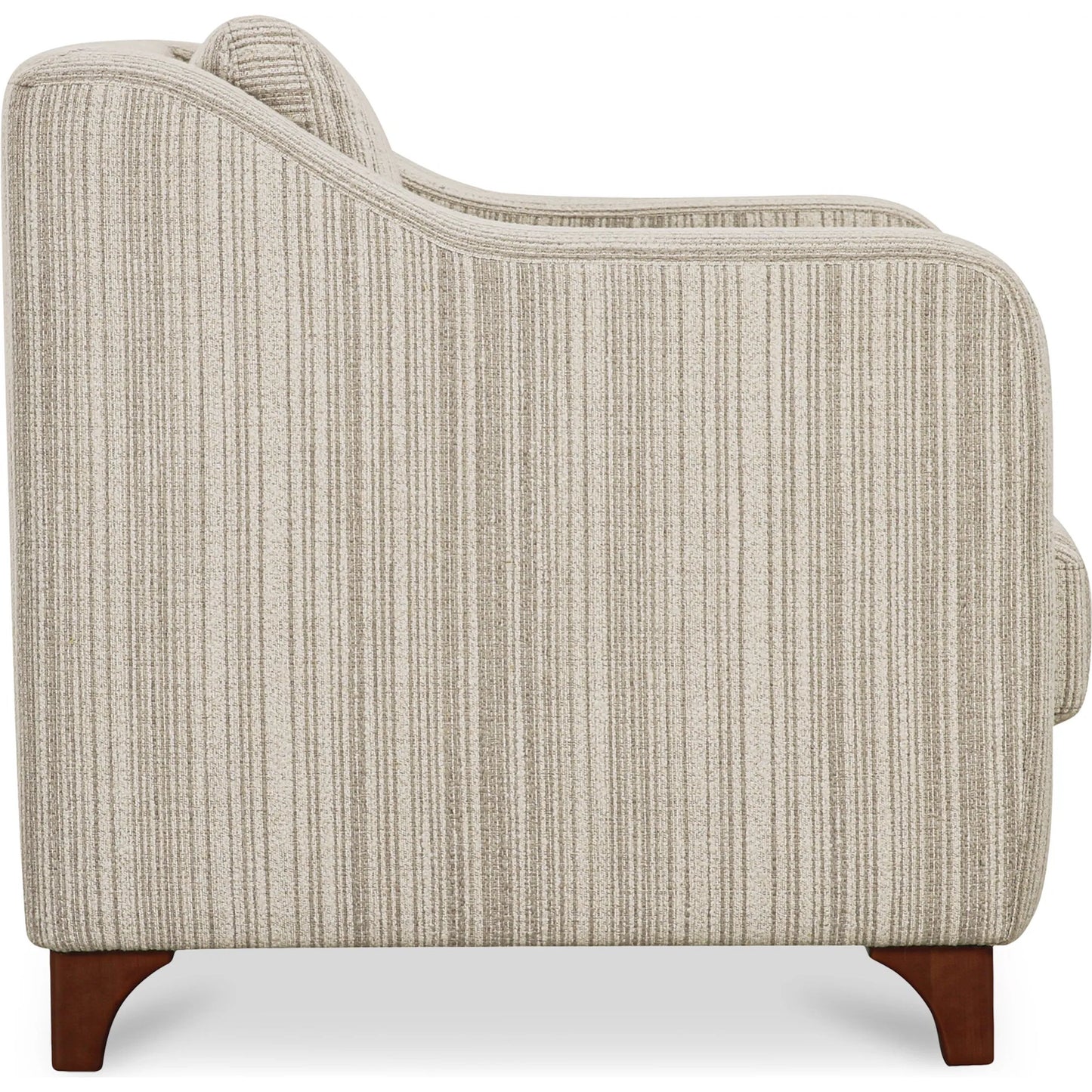 005 SI-2368094 | Additional Silo | Hewitt Accent Chair Stripe by Moe's Home Collection in beige stripe. Made from upholstery: 100% polyester, birch wood leg, foam, fiber seat, plywood frame in a transitional style.