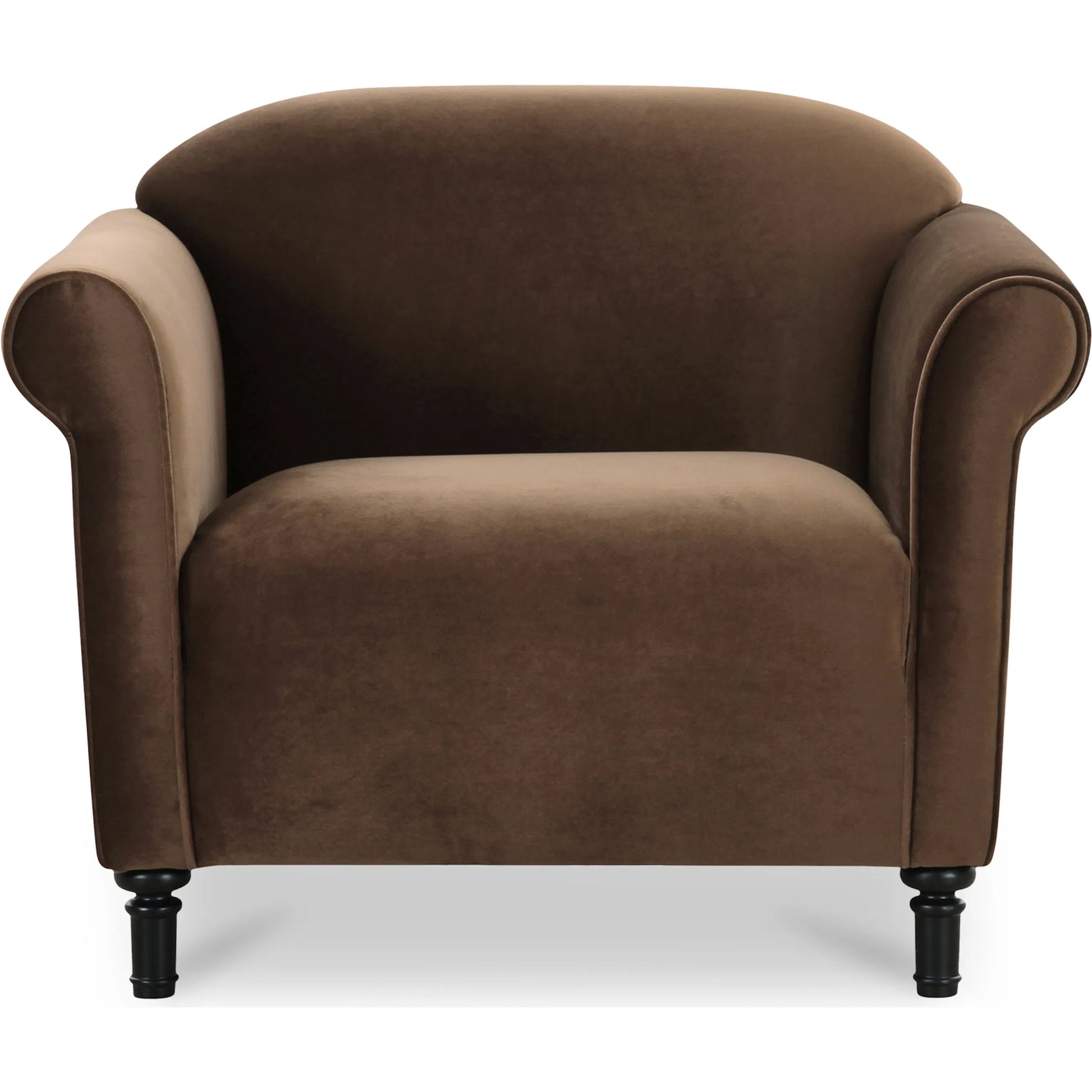 Harmony Accent Chair by Moe's Home Collection. Made from upholstery: 100% polyester, birch wood leg, foam, fiber seat, plywood frame in a traditional style.