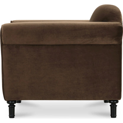 Harmony Accent Chair by Moe's Home Collection. Made from upholstery: 100% polyester, birch wood leg, foam, fiber seat, plywood frame in a traditional style.