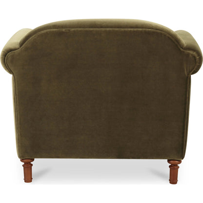 Harmony Accent Chair by Moe's Home Collection. Made from upholstery: 100% polyester, birch wood leg, foam, fiber seat, plywood frame in a traditional style.