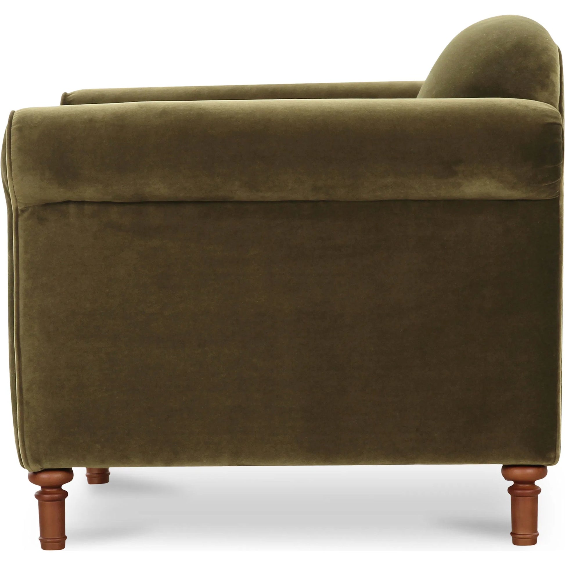 Harmony Accent Chair by Moe's Home Collection. Made from upholstery: 100% polyester, birch wood leg, foam, fiber seat, plywood frame in a traditional style.