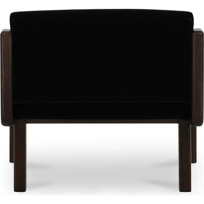 Edie Accent Chair by Moe's Home Collection. Made from 100% polyester, solid ash leg, high density foam seat, plywood frame in a traditional style.
