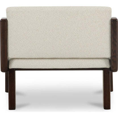 Edie Accent Chair by Moe's Home Collection. Made from 100% polyester, solid ash leg, high density foam seat, plywood frame in a traditional style.