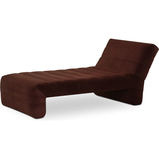 Verity Chaise by Moe's Home Collection. Made from 100% polyester, high density foam seat, plywood frame in a unique style.