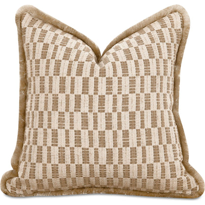 Leone Cushion by Moe's Home Collection. Made from 100% polyester, cushion 60% feather, 40% fibre in a traditional style.