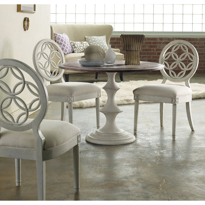 Brynlee Table by Hooker Furniture in walnut, white. Made from walnut veneers, resin in a cottage & farmhouse style.