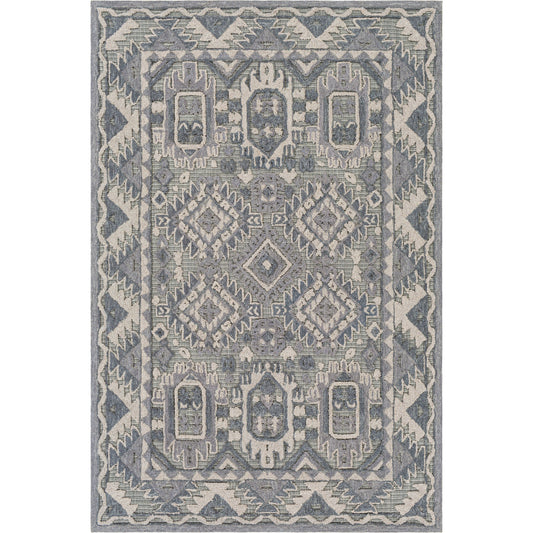 Oakland Rug - 26222 by Surya in beige, charcoal. Made from 100% wool in a unique style.
