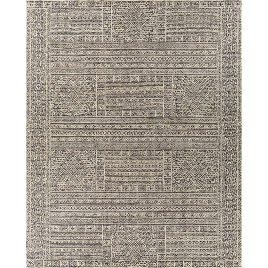 Oakland Rug - 26245 by Surya in black, gray. Made from 100% wool in a unique style.