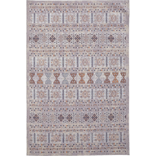 Francisco Transitional Oriental Rug - 39GCF by Feizy in orange, gray, white. Made from 81% polyester, 19% polypropylene in a unique style.
